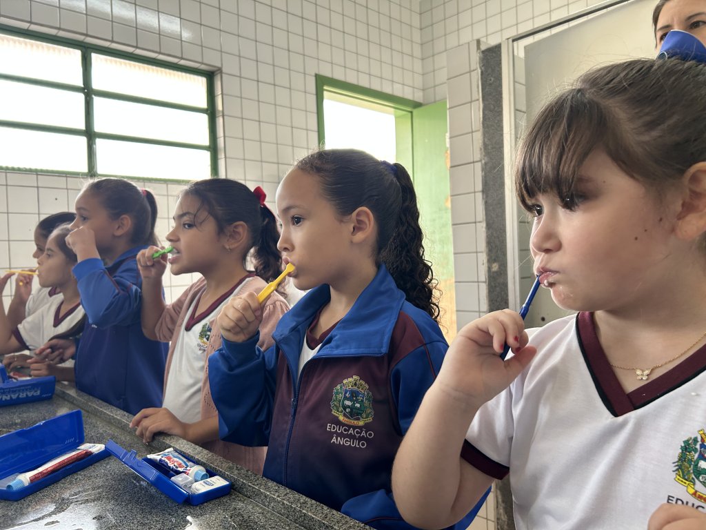Escola Padre José de Anchieta recebe ação do projeto Prevenir para Sorrir
